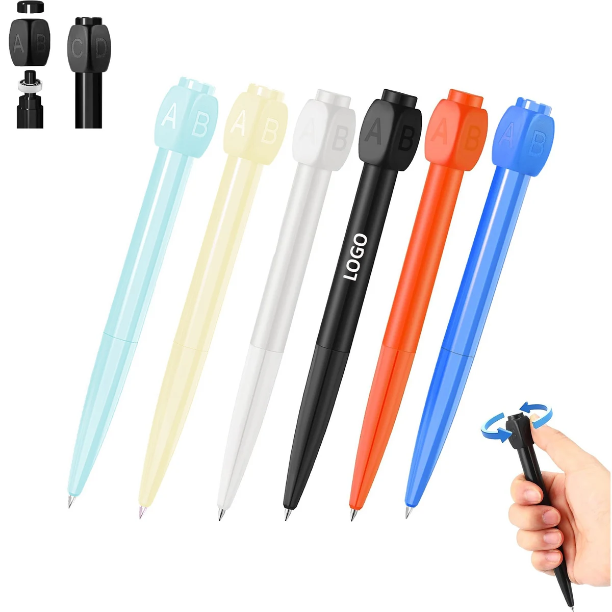 Abcd Rotating Answer Ballpoint Pen 1