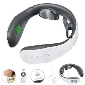 Rechargeable Electric Pulse Neck Massager With Remote Control And Heat Therapy 1