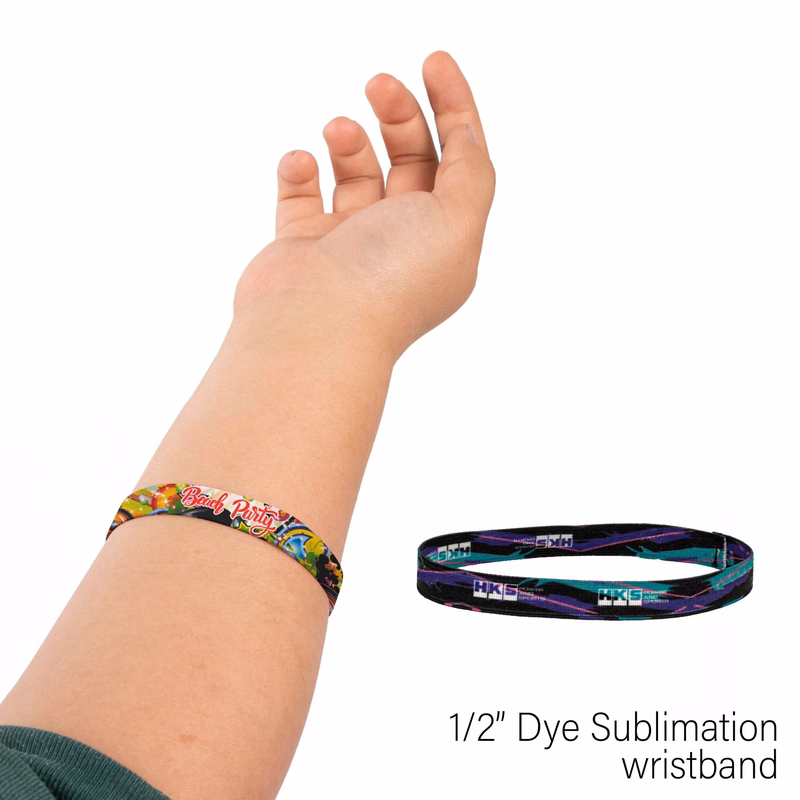 1/2" Wide Elastic Wrist Band