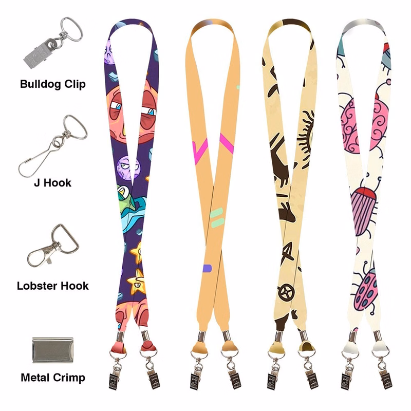 3/4" Custom Full Color Sublimated Open Ended Lanyard