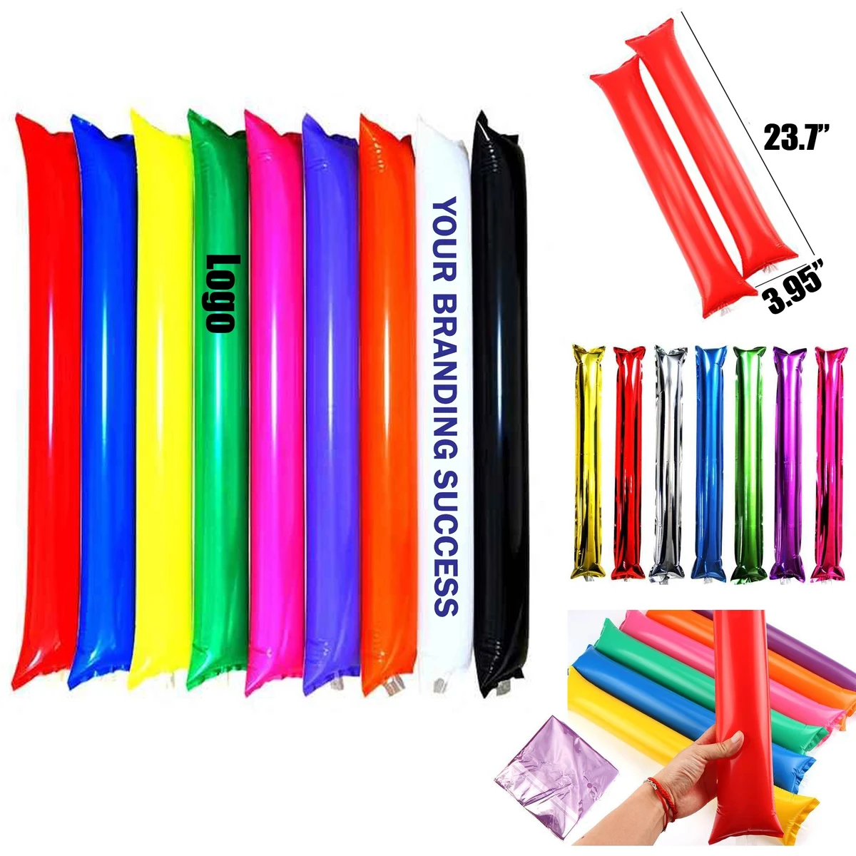 Custom Inflatable Cheering Thunder Sticks Noise Maker 1