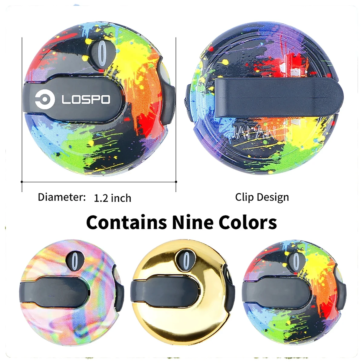 Colorful Golf Hat Clip Score Counter MOQ 100PCS 1