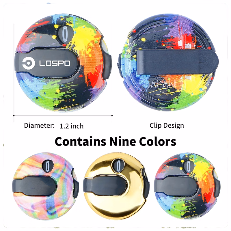 Colorful Golf Hat Clip Score Counter MOQ 100PCS