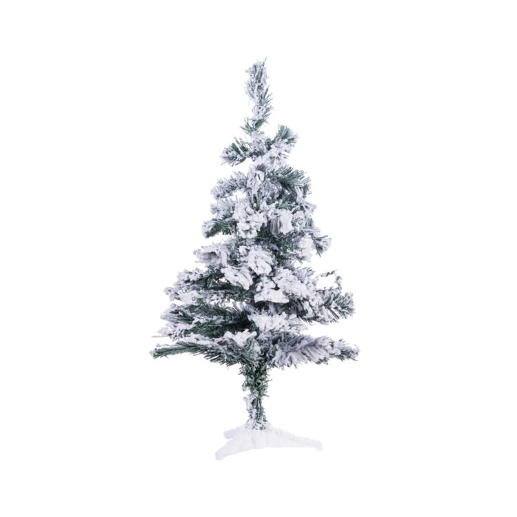 Tabletop Christmas Trees - Snow-Flocked Collapsible 2' 1