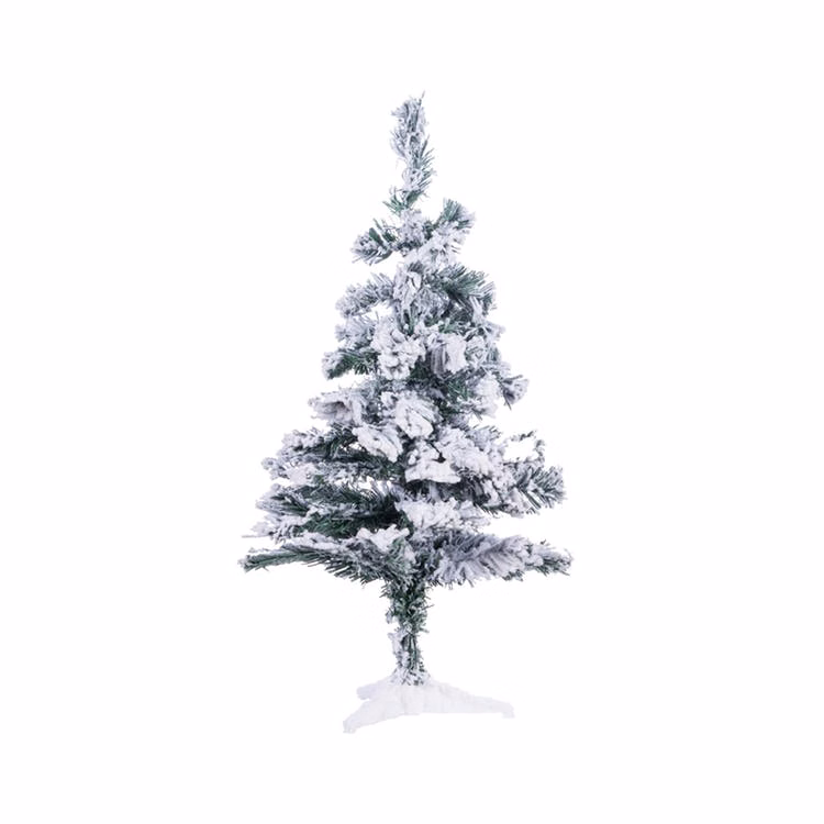 Tabletop Christmas Trees - Snow-Flocked Collapsible 2'