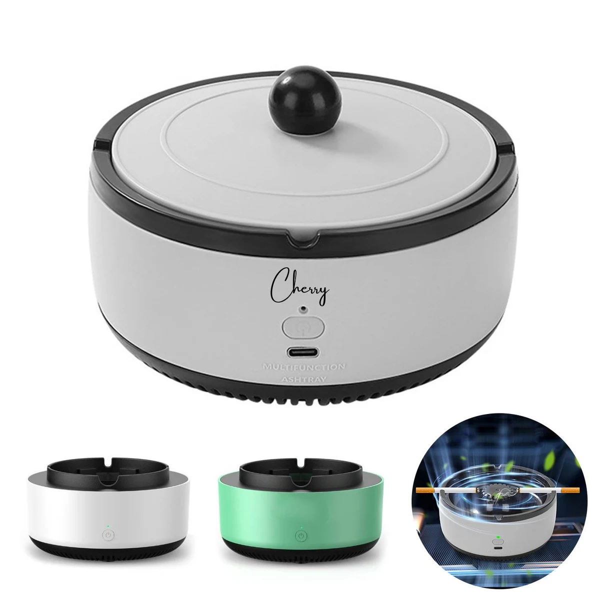 Self breathing asftray air purifier 1