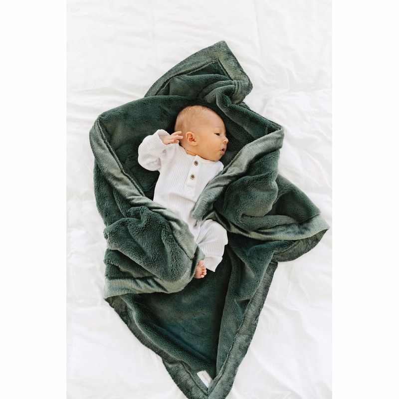 Lush Hunter Green-Mini Luxury Blanket (15x20)