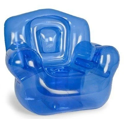 Inflatable Blown-Up Chair, Blue - No Imprint 1