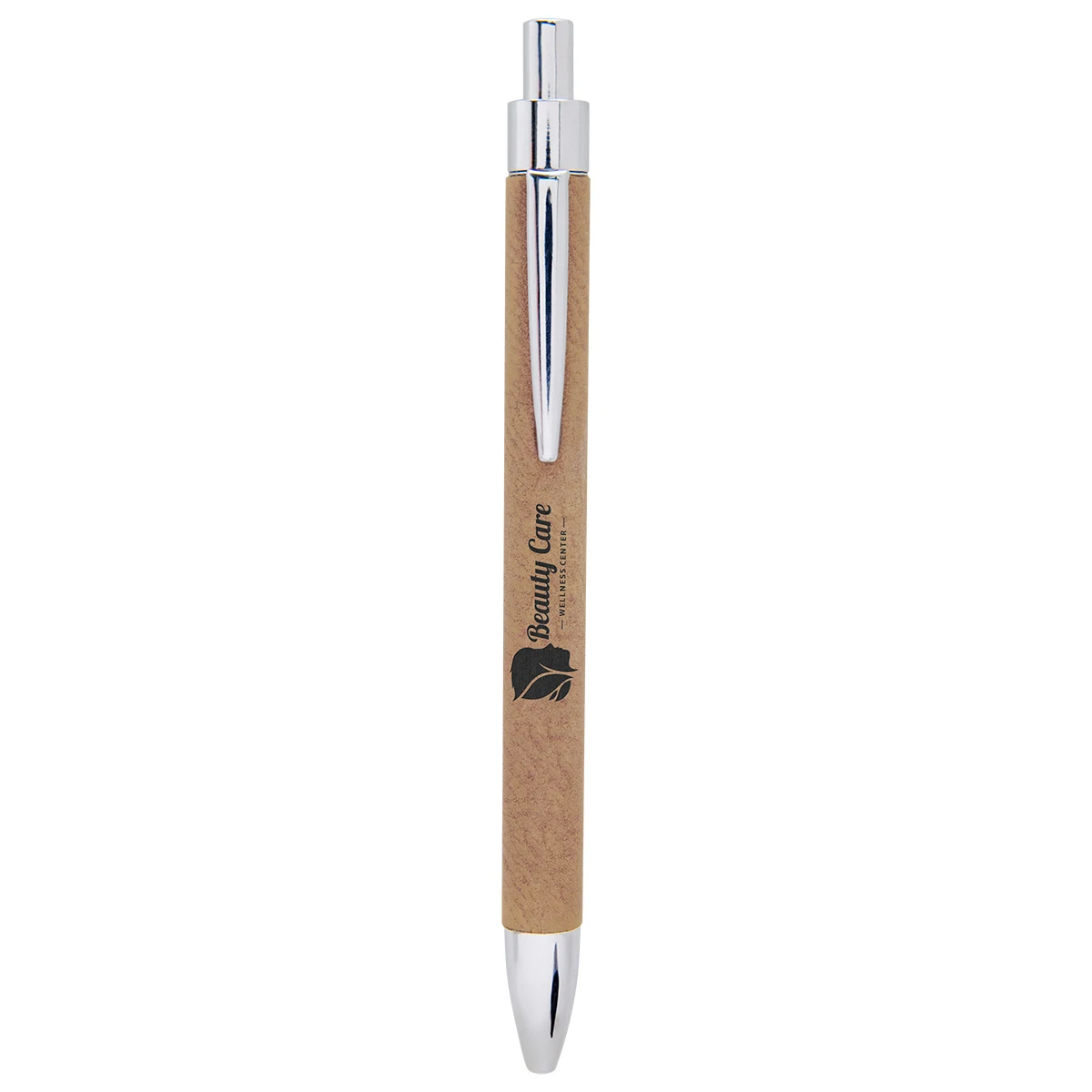 Light Brown Leatherette Pen 1