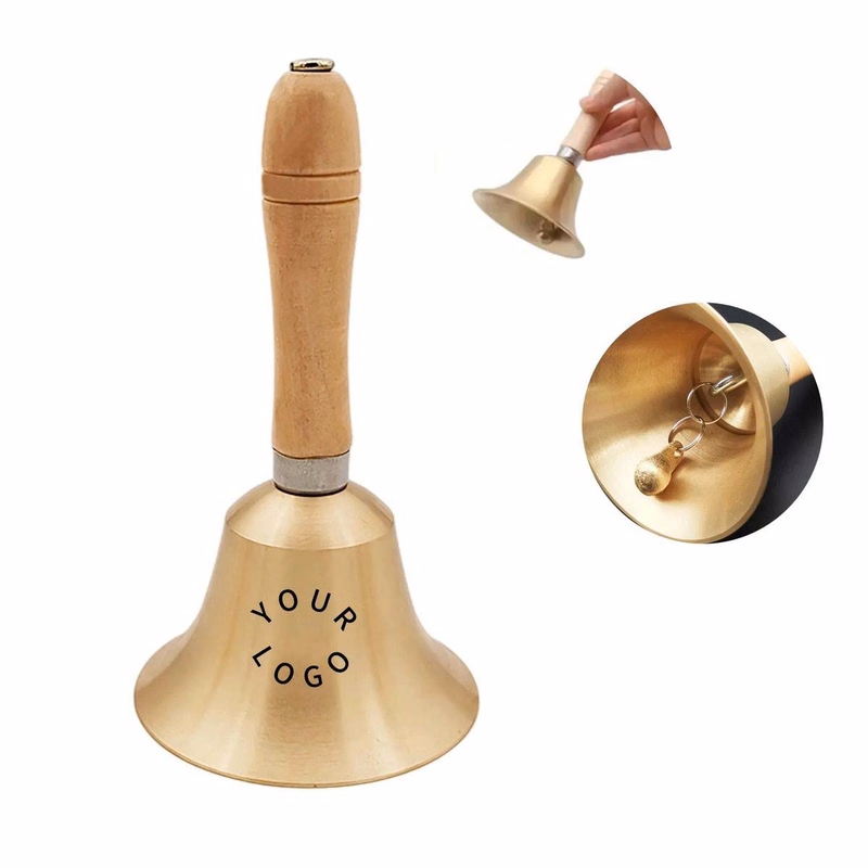 Durable Brass Hand Bell with Clear Ringing Tone