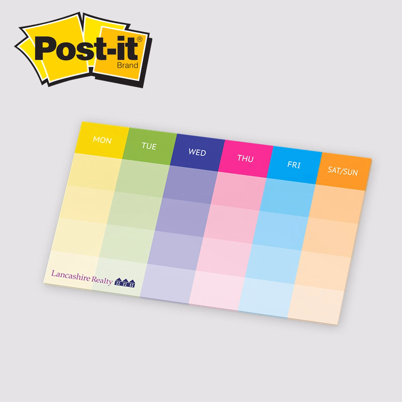 Post-it® Custom Printed Organizational Notes - 6 x 10