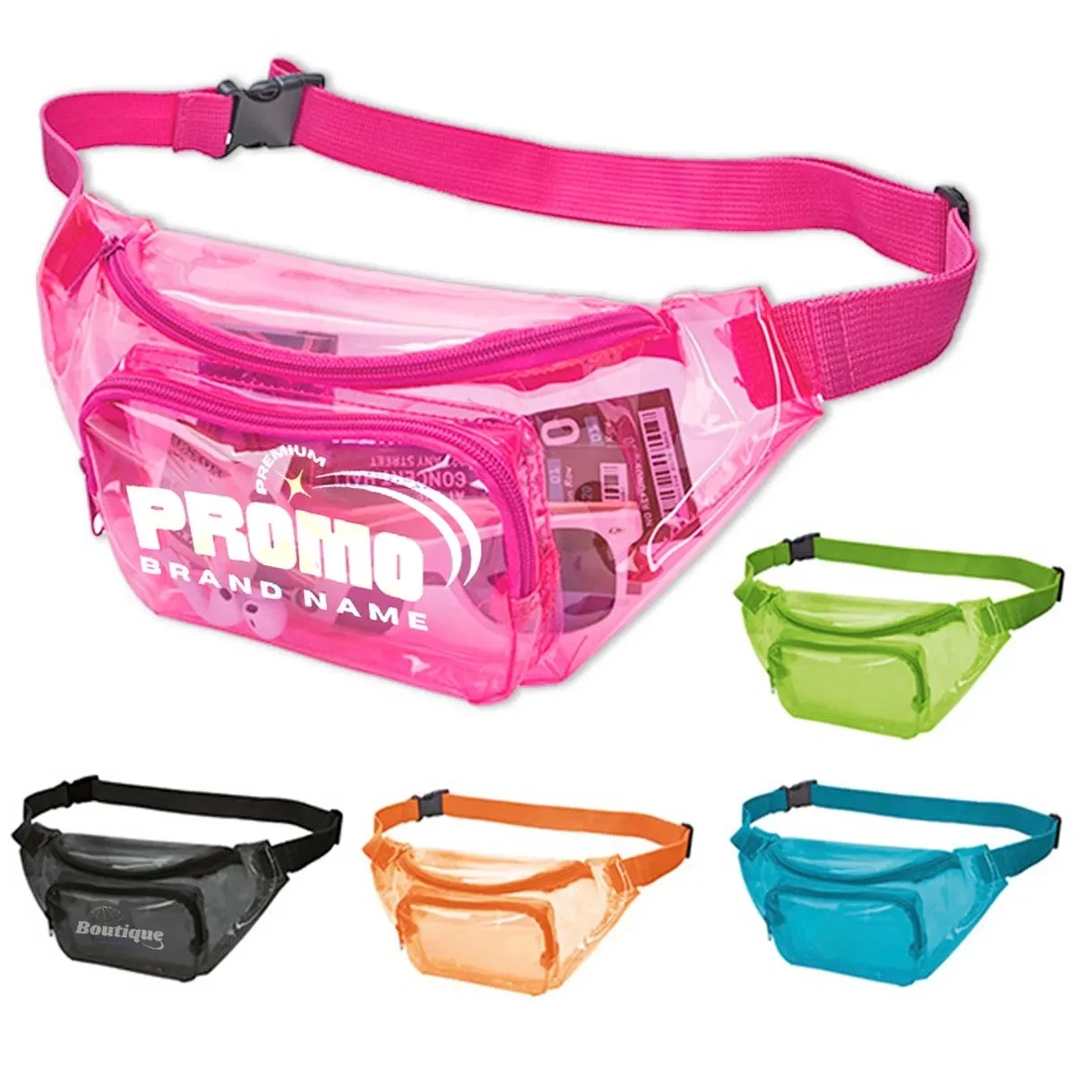 Translucent Promotional Color PVC Fanny Pack 1