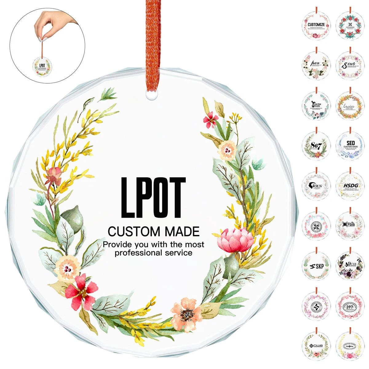 3'' Round PS Christmas Ornament With Full-Color Imprint 1