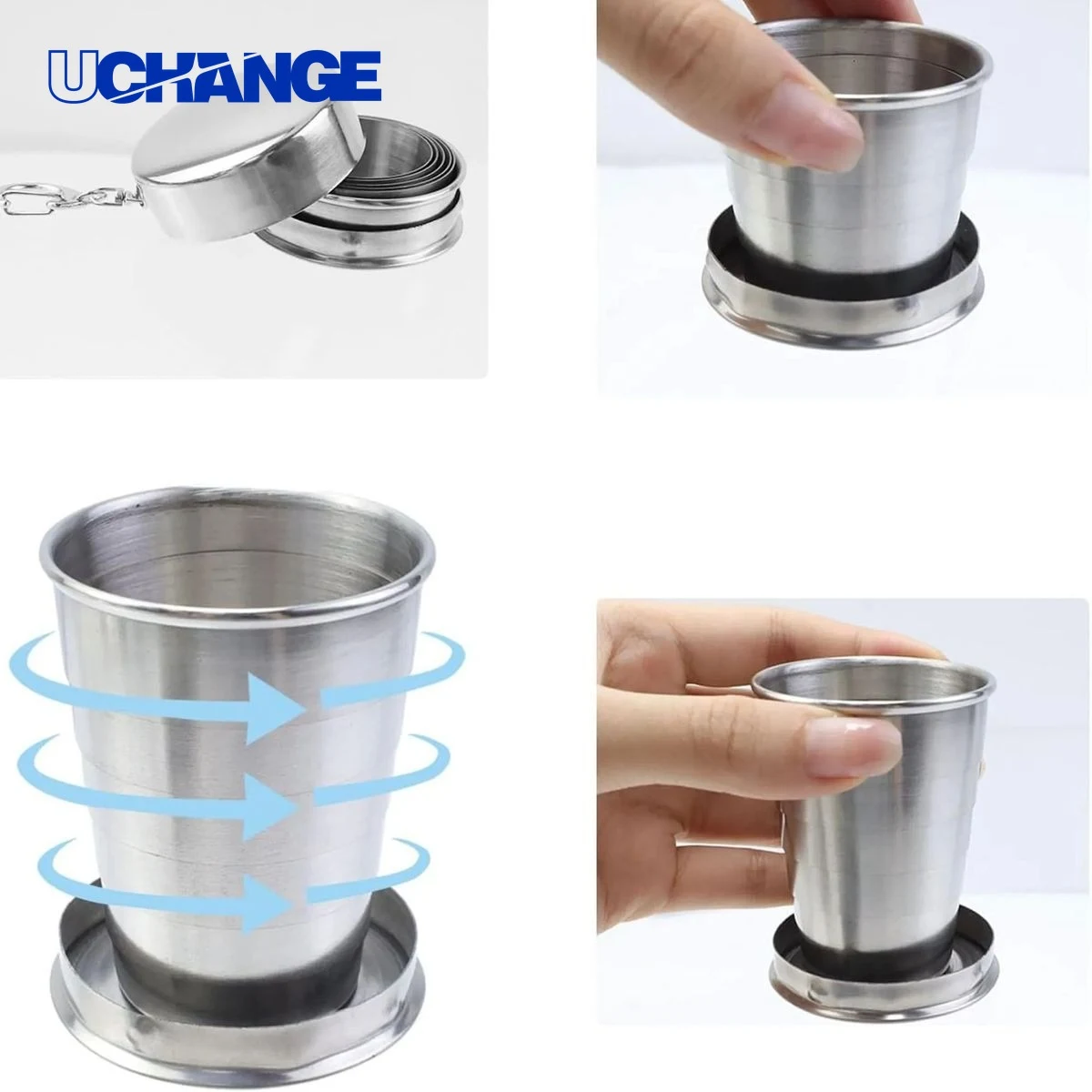 Telescopic Collapsible Cup Container (2.54 0Z) 1