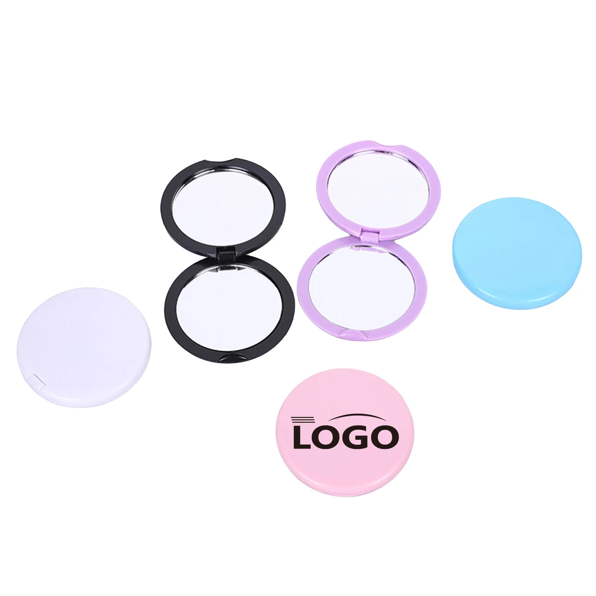 Full Color Travel Round Compact Mirror 1