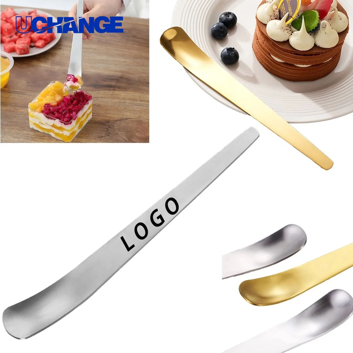 Ultra-Thin Stainless Steel Dessert Spoon Luxury Cutlery for Dining & Events 1