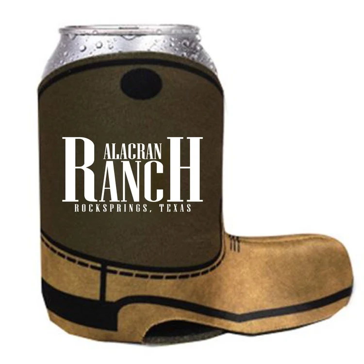Cowboy Boot Shape Premium Foam Can Cooler-Full Color Sublimation 1