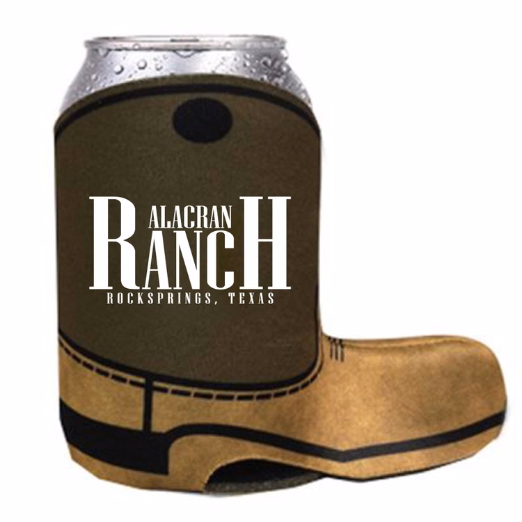 Cowboy Boot Shape Premium Foam Can Cooler-Full Color Sublimation