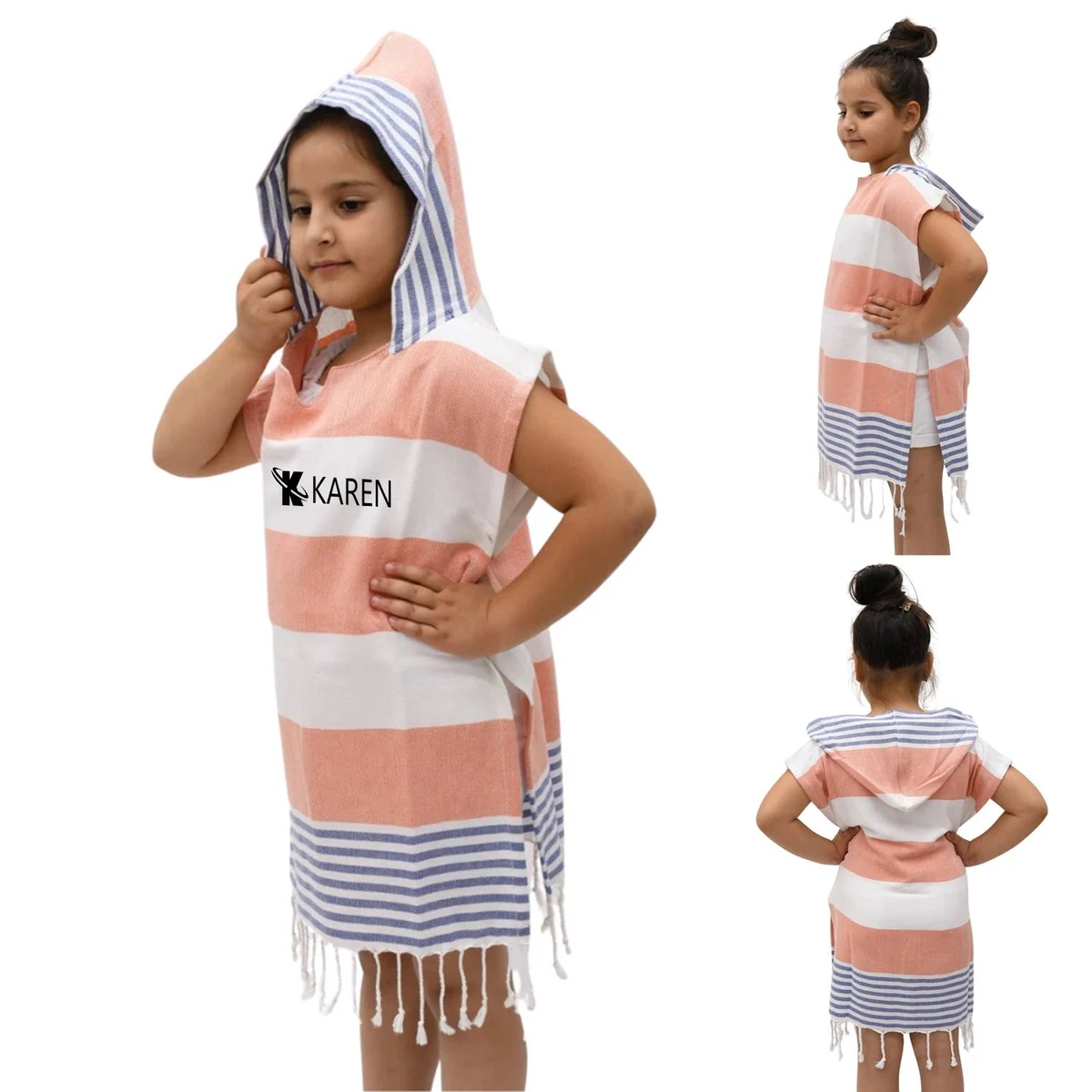 Hooded Poncho Kid Beach Towel 1