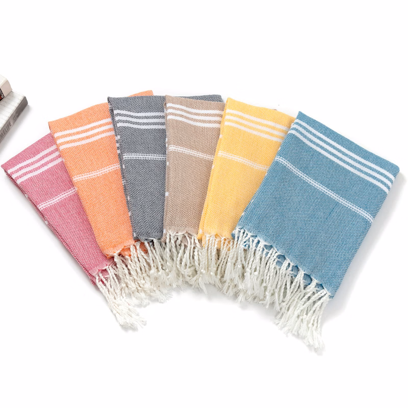 Turkish tassel beach towel