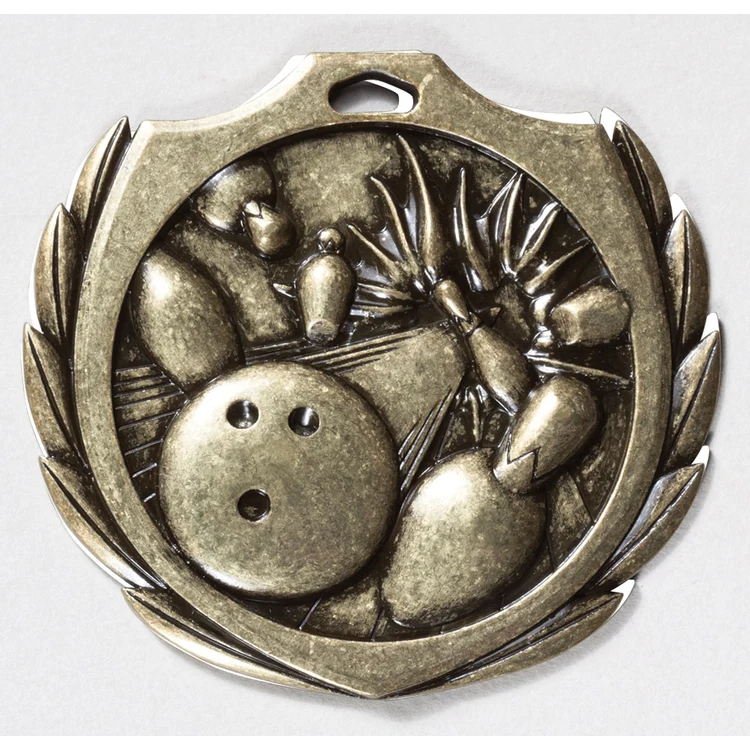 Bowling Burst Medal 2 1/4" 1