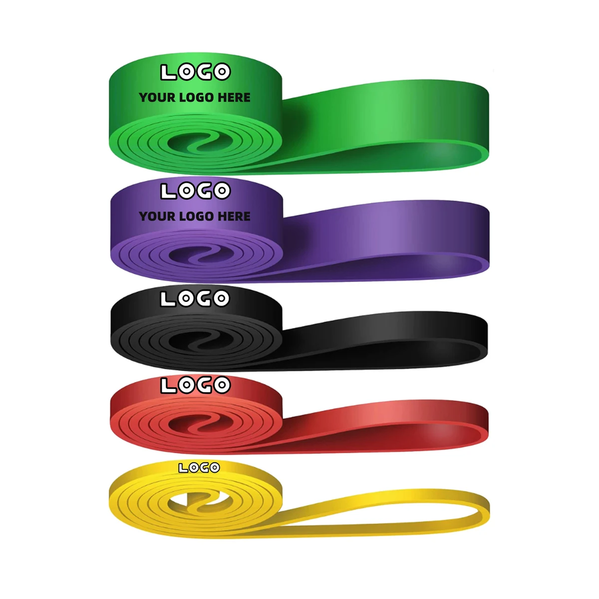 Multi-Color Resistance Bands for Yoga and Fitness 1