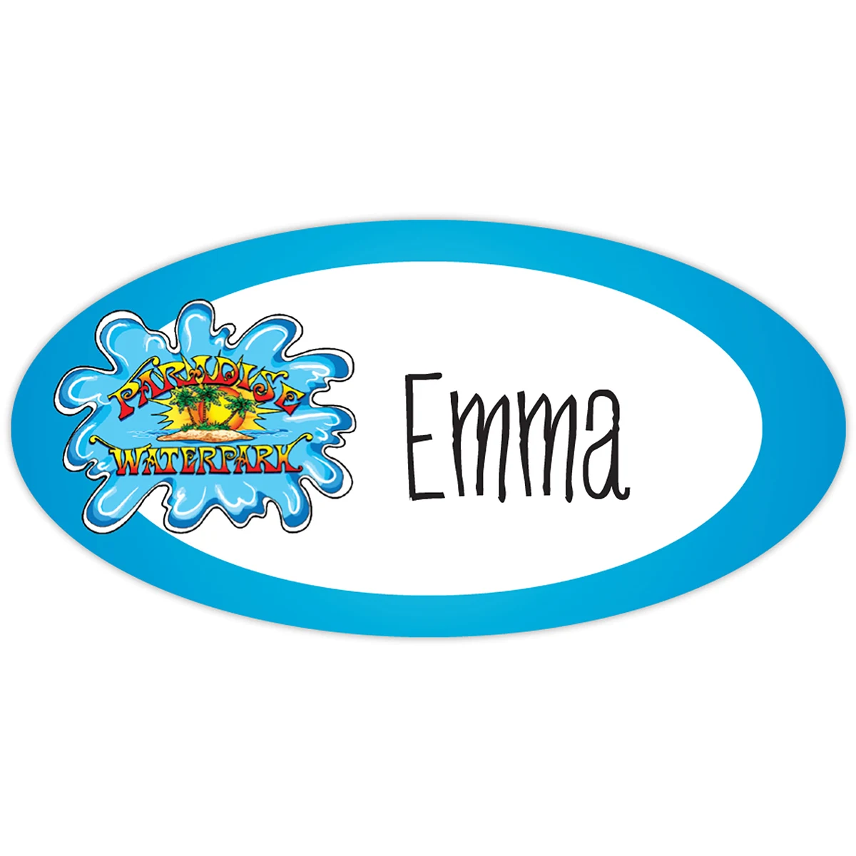 Value Reusable Name Badge: 3" X 1-1/2" 1