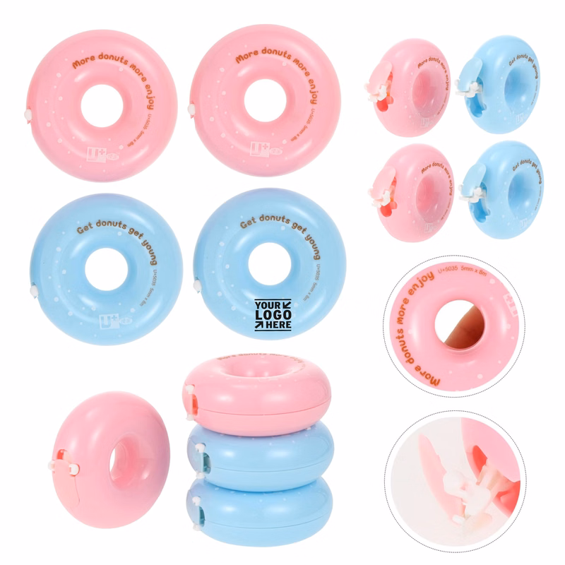 Macaron Donut Correction Garnish Tool Push Sticker White Duct Stationery Supplies Tape