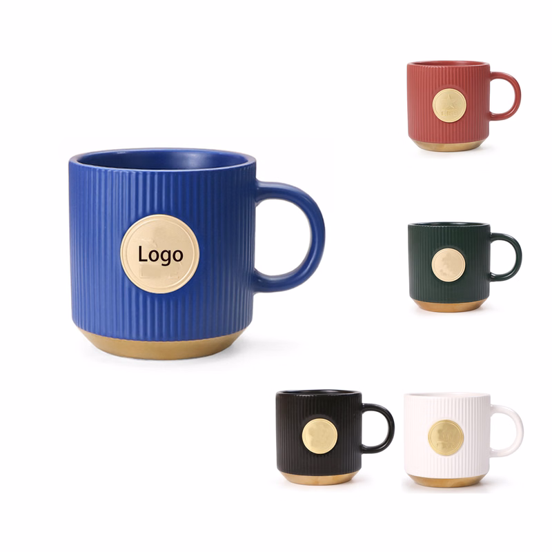 Ceramic Coffee Mug with Bronze Medal