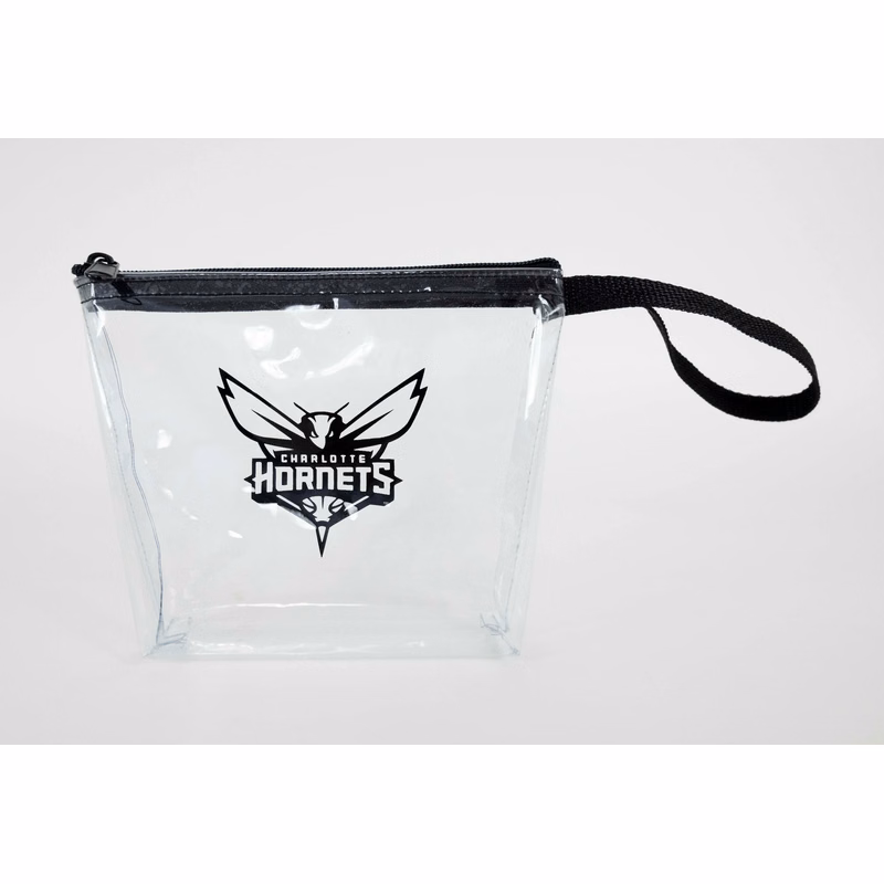Clear Vinyl Zippered Pouch (9"w x 6"h x 2"d)