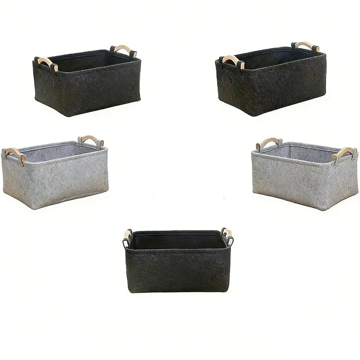 Soft Felt Storage Basket 1