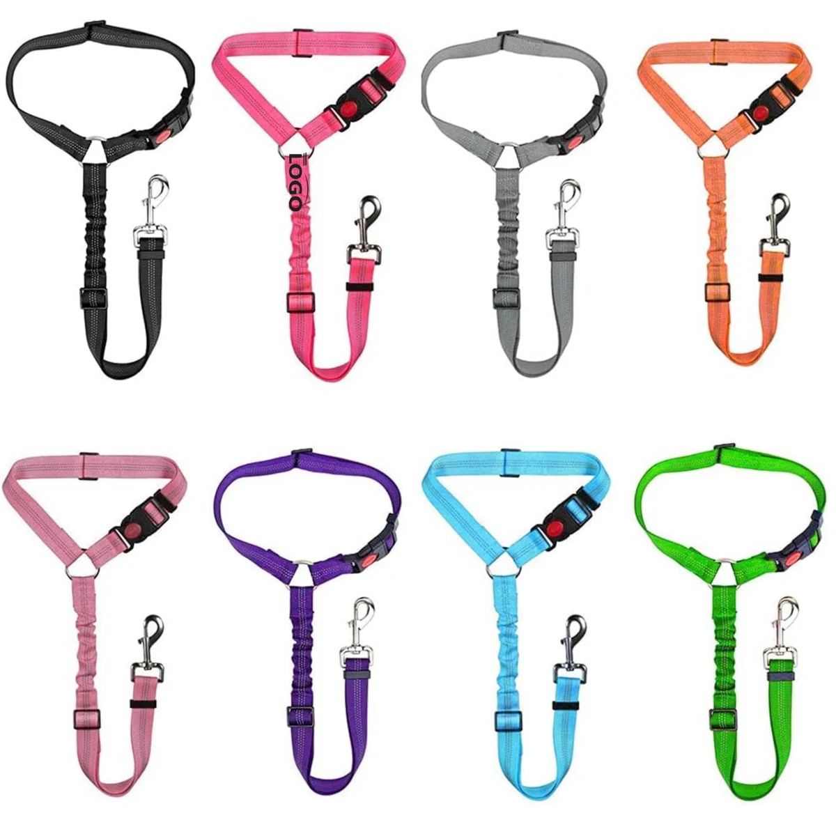 Dog Tether With Elastic Bungee Buffer 1