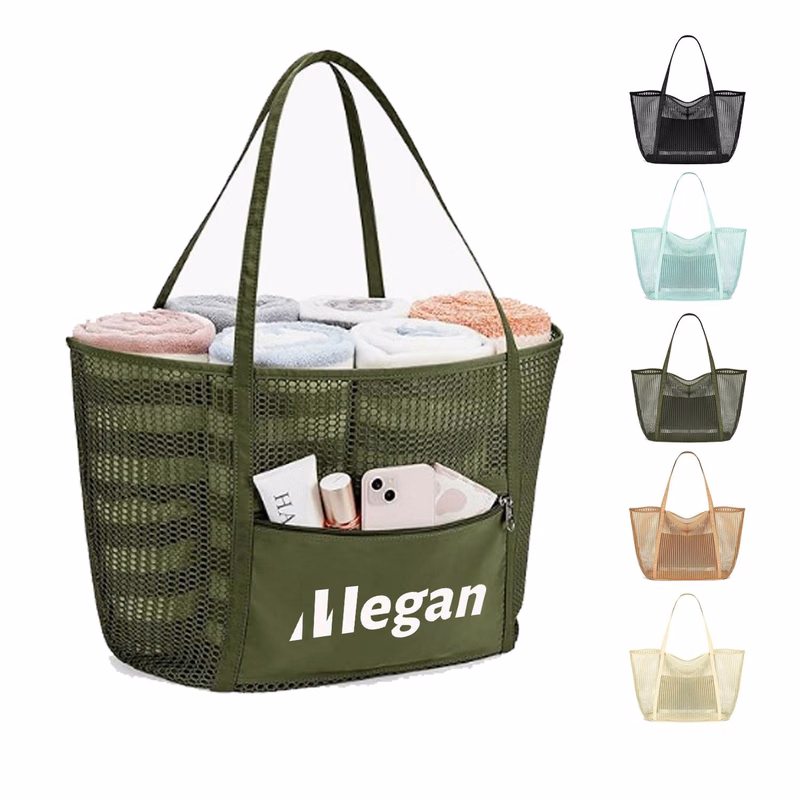 Ladies' Toiletries Clothing Mesh Single Shoulder Tote Bag