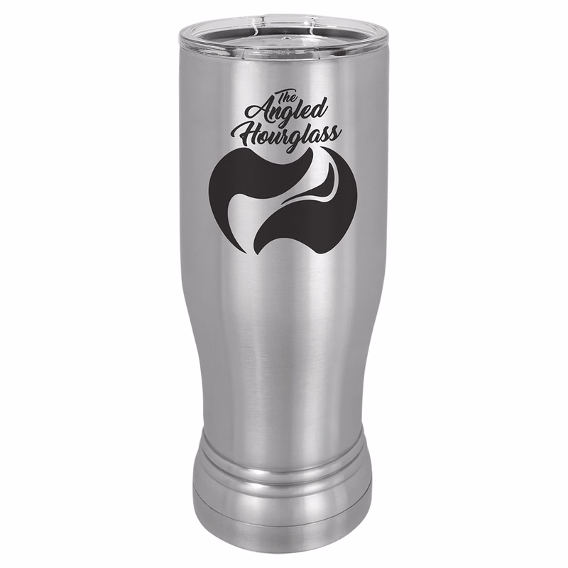 Stainless Steel 14 oz. Polar Camel Pilsner w/Clear Lid