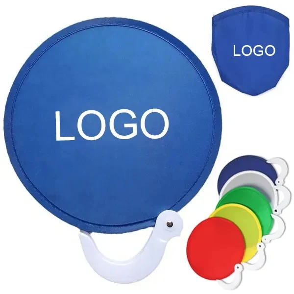 Nylon Foldable Fans with Pouch 1