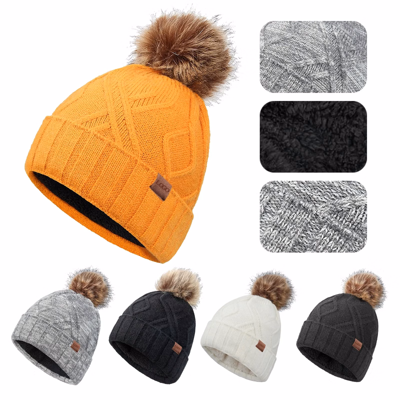 Warm Wool Knitted Hat