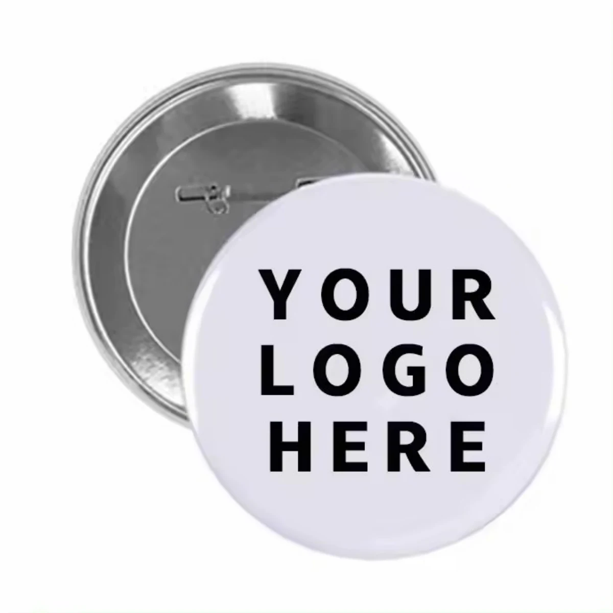 Tinplate Round Button With Safety Pins 1