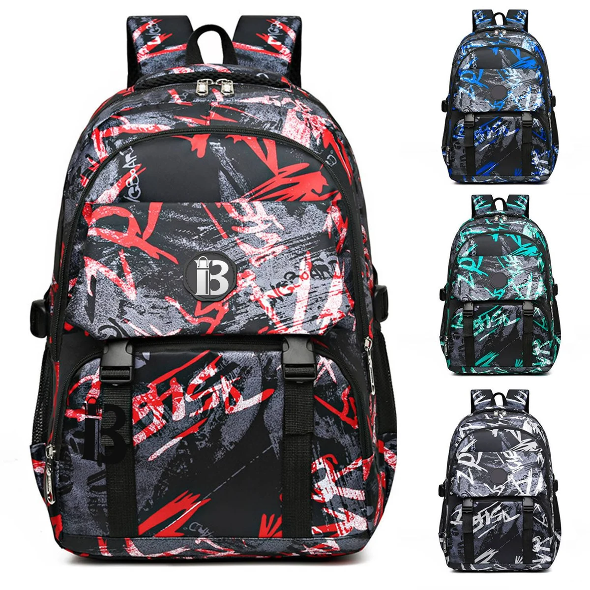 Large Capacity Oxford Water-Resistant Backpack 1