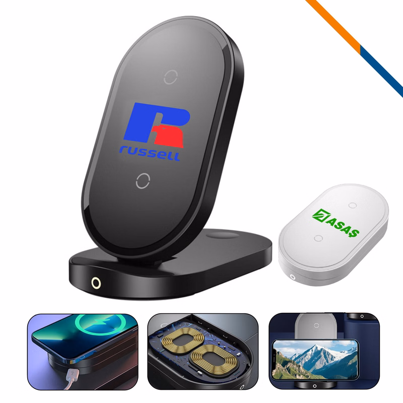 VoltZip Foldable 15W Wireless Fast Charger Stand