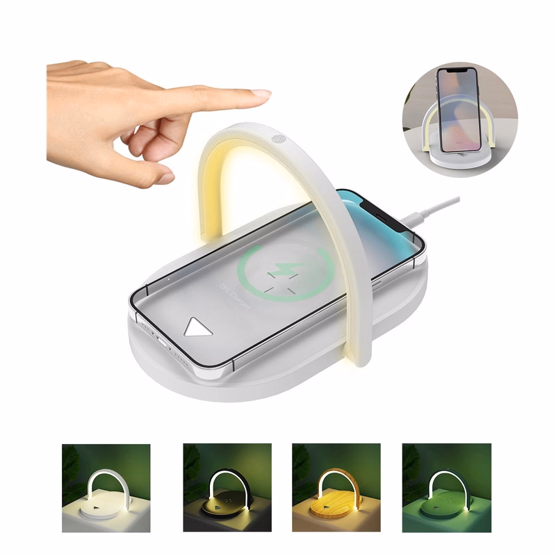 Led Night Light Wireless Charger Touch Lamp