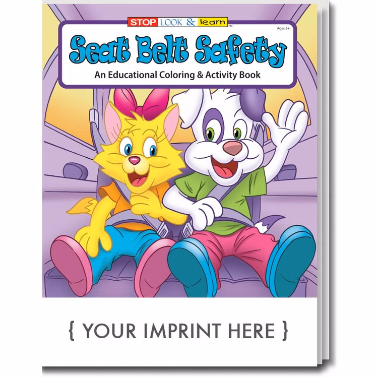 COLORING BOOK - Seat Belt Safety Coloring & Activity Book