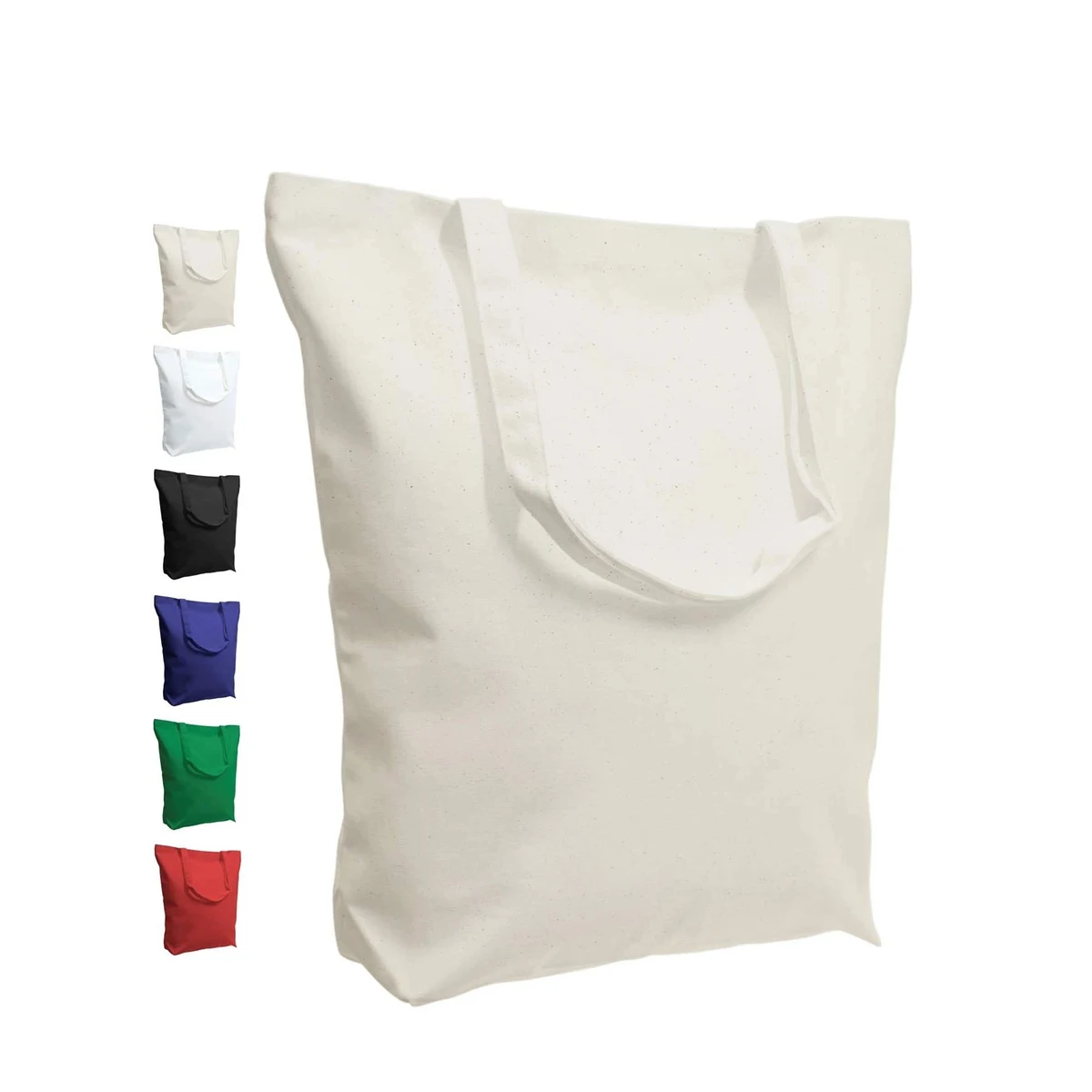 MOQ 100 Pieces Canvas Tote Bag 12''H x 16''L x 4''W, custom tote bag with logo imprint 1