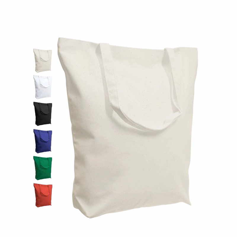 MOQ 100 Pieces Canvas Tote Bag 12''H x 16''L x 4''W