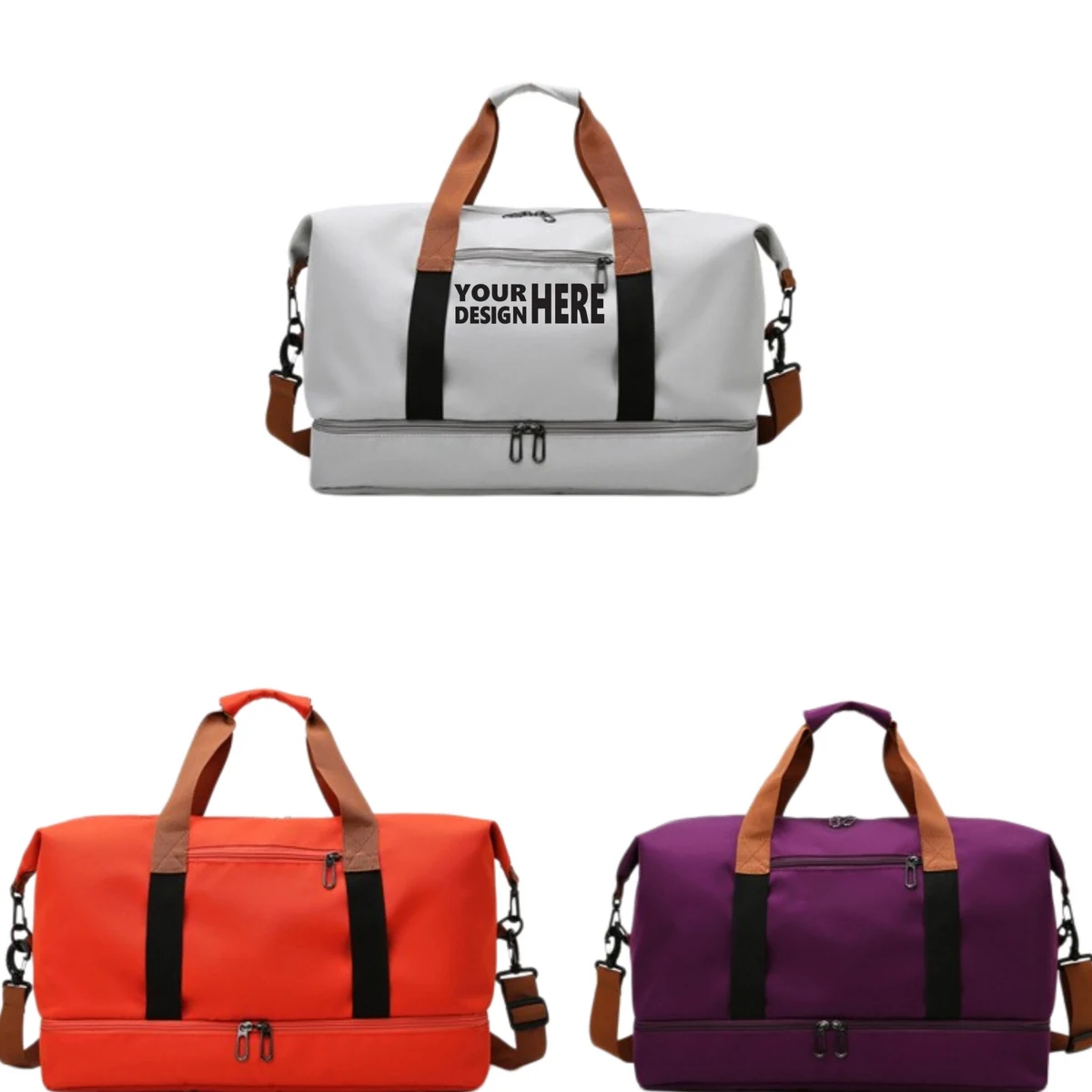Custom Printed Multi Use Duffel Tote Bag 1