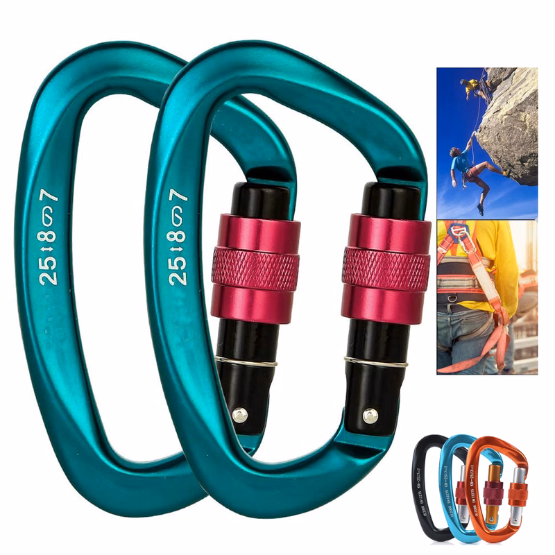 Screwgate Locking Carabiner Clip