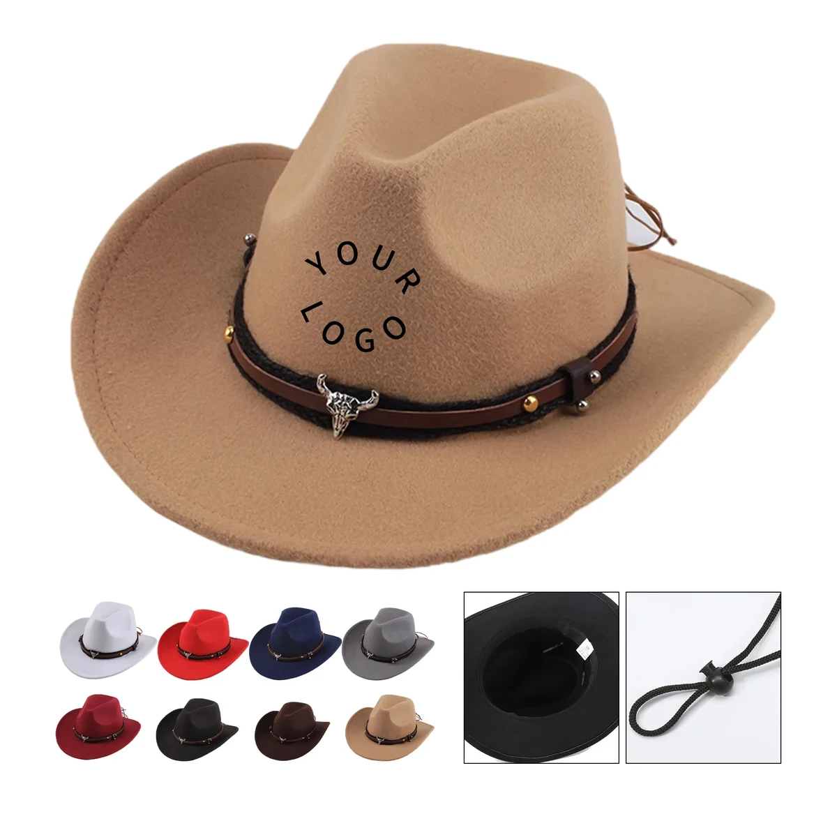 Retro Western Cowboy Felt Hat 1