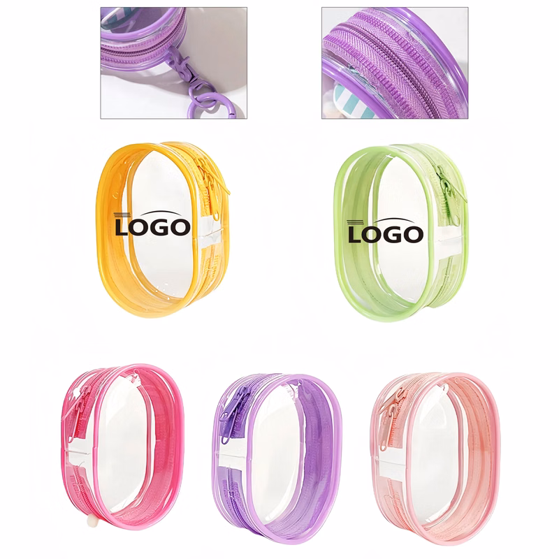 Waterproof Bag Vertical Transparent Display Keychain Handle
