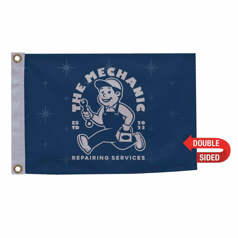 12" x 18" Nylon Flag Double-Sided