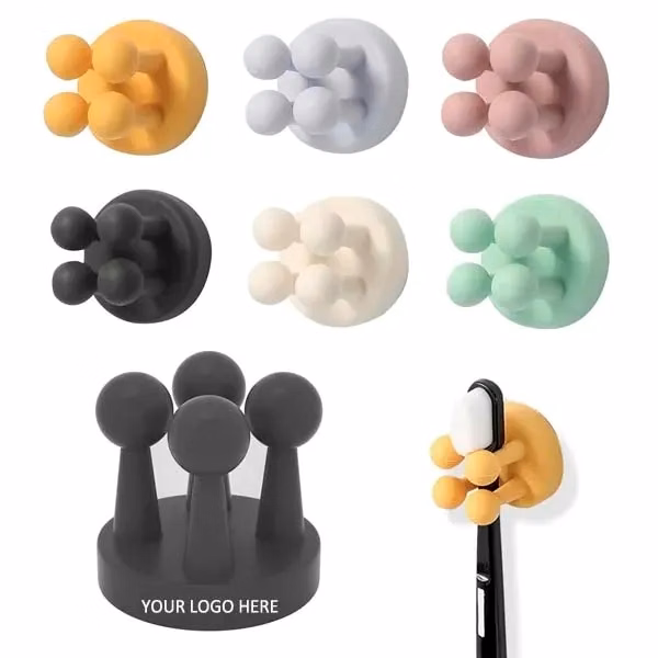 Silicone Toothbrush Holder Multi-Function Hook Waterproof