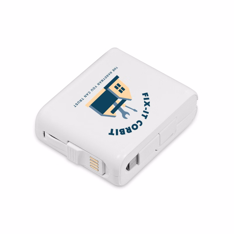 Christiana Wireless Power Bank with Built-in Charging Cables